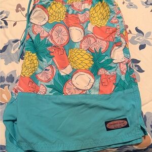 Vineyard Vines Colorful Floral Swim Shorts